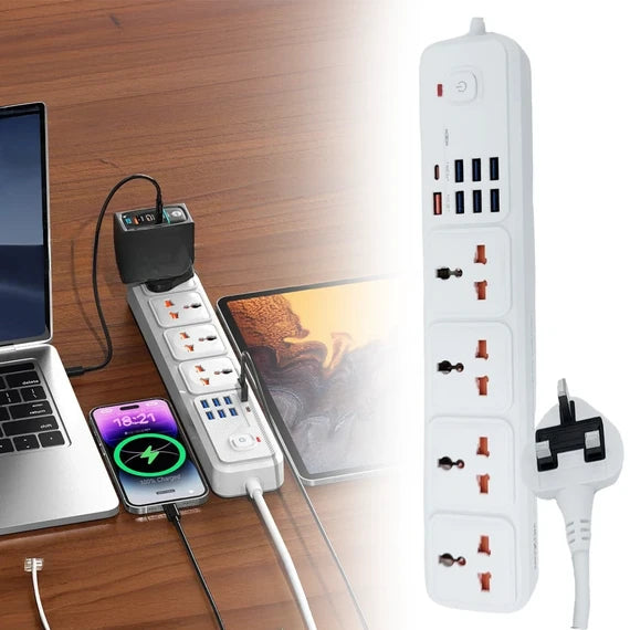 MOXOM 12 in 1 2500W Power Strip (MX-ST14) - Saif Al Najmi Kw